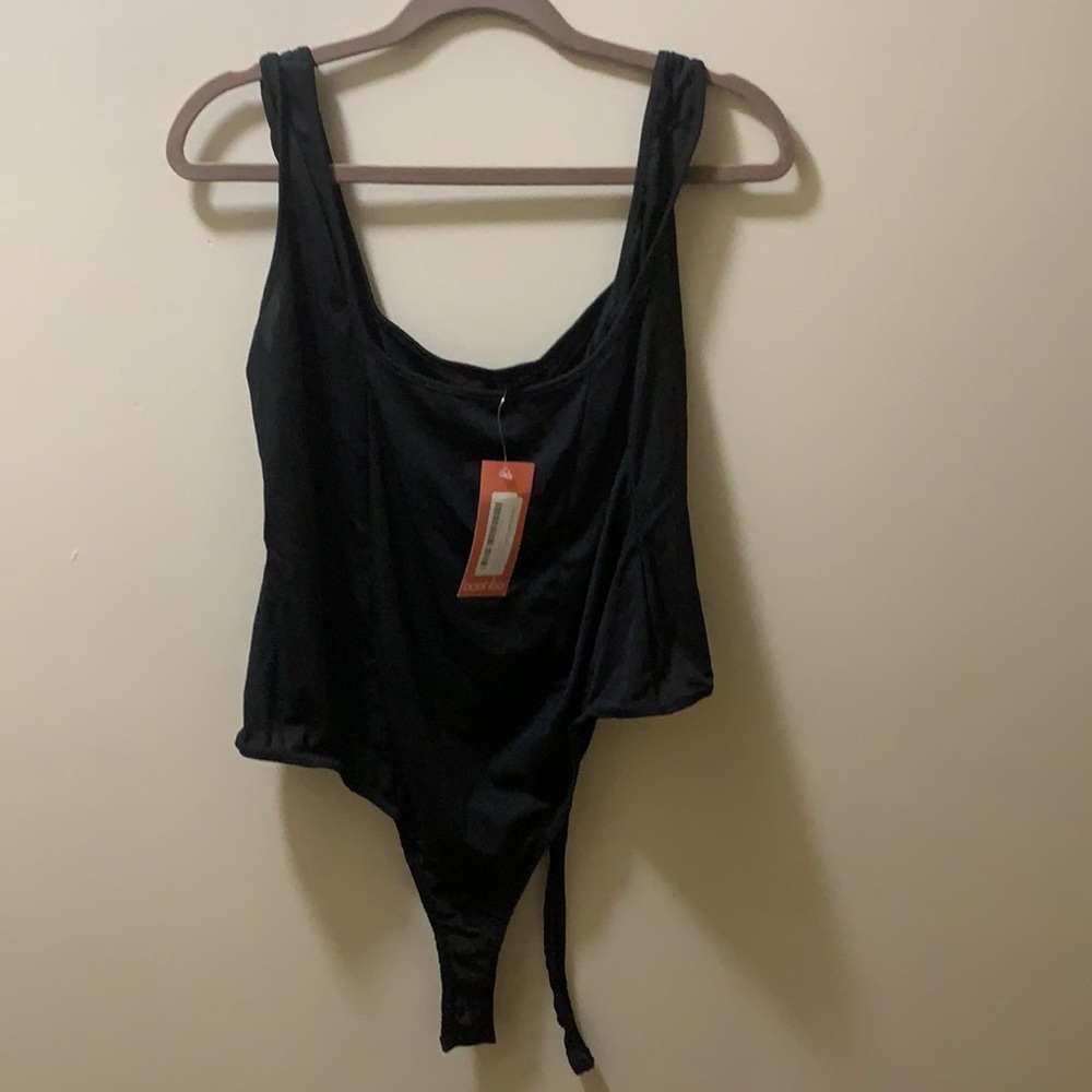 Plus Size ribbed black jumpsuit